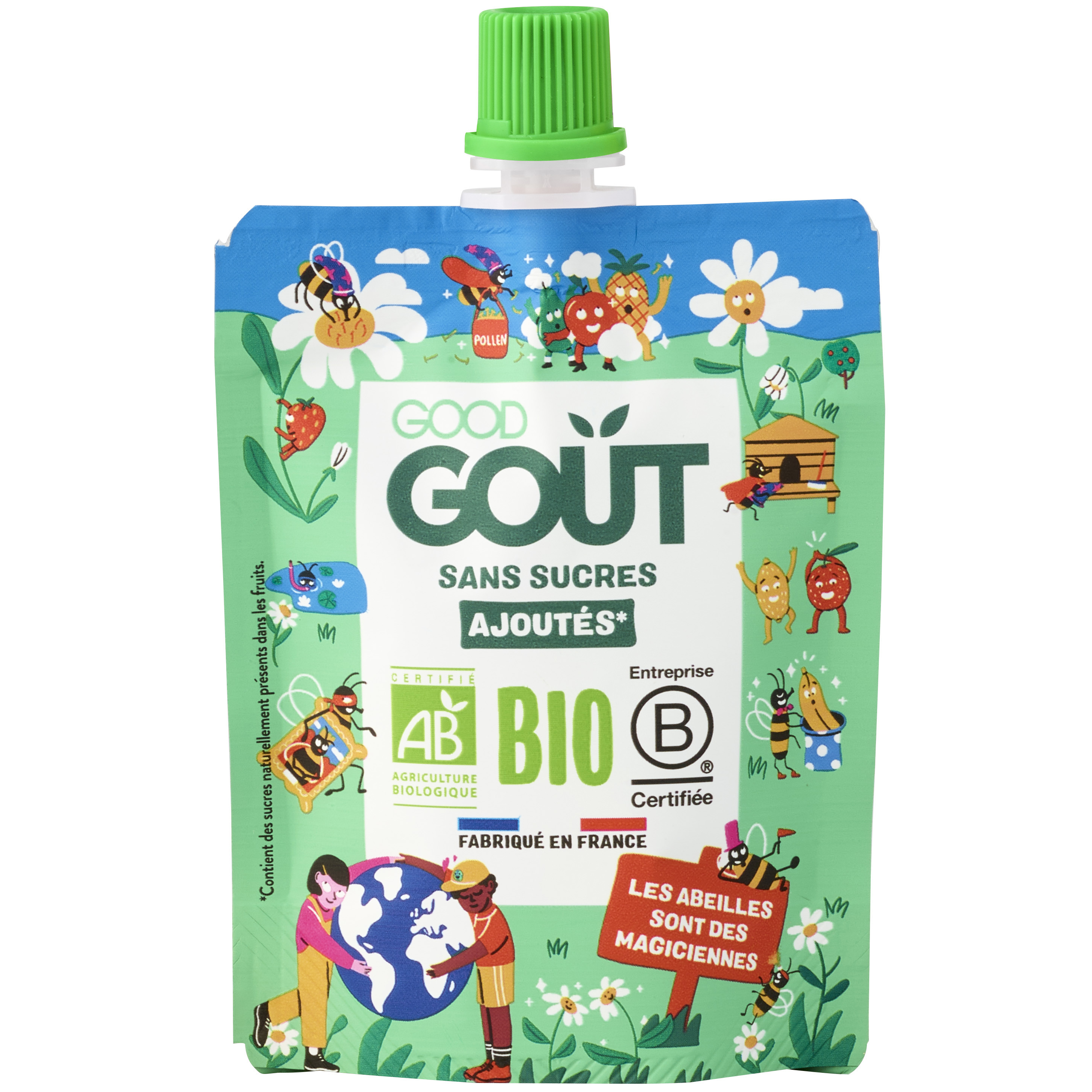 GOOD GOUT KIDZ Gourdes POIRE - 4 x 90 g - Ds 3 ans (2)