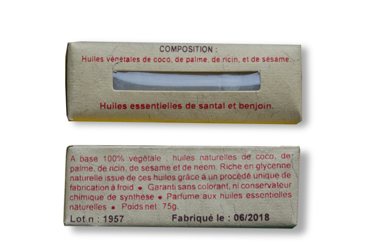 LA FERME DE PAULA Savon Ayurvdique Santal - Corps et Cheveux - 75g (1)