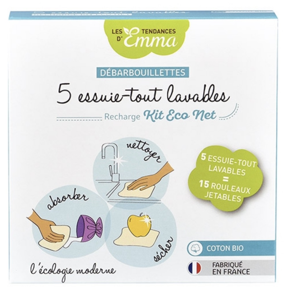 LES TENDANCES D'EMMA 5 Dbarbouillettes Lavables - Bambou Couleur (2)