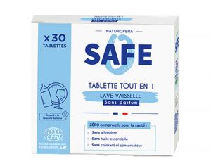 SAFE Tablettes Lave-Vaisselle 3 en 1 - 30 Tablettes