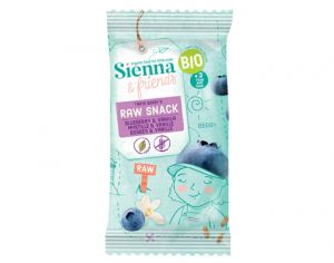 SIENNA AND FRIENDS Snack Cru Myrtille et Vanille - 20 g - Ds 3 ans