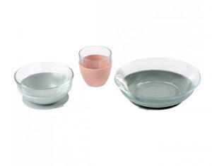 BEABA Coffret Repas Verre Eucalyptus