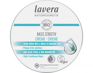 LAVERA Basis Sensitiv - Crme Multi-Usages - Aloe Vera et Amande Bio - 150 ml