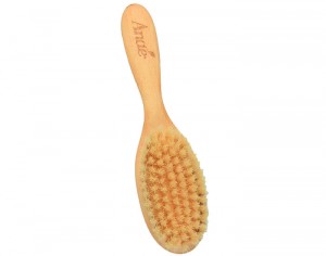 ANAE Brosse  Cheveux Enfant - Htre FSC et Poils de Porc Blanchi - 18 cm