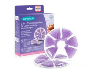 LANSINOH Compresses Apaisantes Chaudes ou Froides Thermoperles - 1 paire