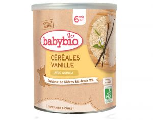 BABYBIO Crales Vanille avec Quinoa - 220g - Ds 6 mois