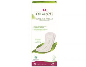 ORGANYC Protge-Slip Extra Long - Boite de 20