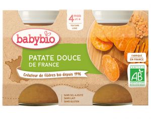 BABYBIO Mes Lgumes - 2x130g Patate Douce - 4 mois