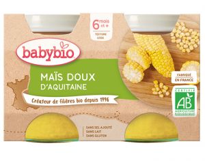 BABYBIO Mes Lgumes - 2x130g Mas Doux d'Aquitaine - 6 mois