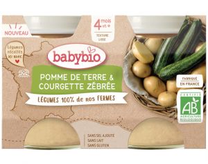 BABYBIO Mes Lgumes - 2x130g Pomme de Terre - Courgettes - 4 mois