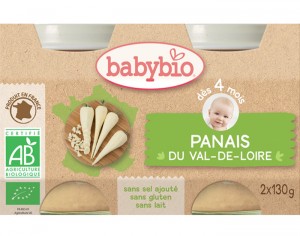 BABYBIO Mes Lgumes - 2x130g Panais - 4 mois