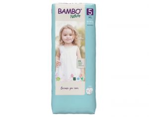 BAMBO NATURE Couches cologiques Nature - Pack conomique  T5 / 12-18 kg / 44 couches