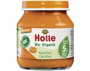 HOLLE Petit Pot Lgume - 125 ou 190 g Carottes - 5M