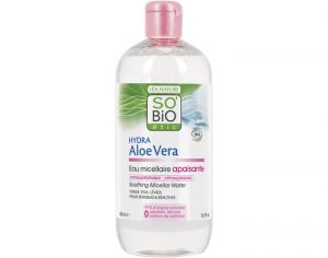 SO'BIO TIC Eau Micellaire Apaisante Alo Vra - Peau Sensible et Ractives - 500 ml