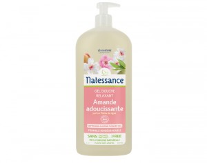 NATESSANCE Gel Douche Amande - Parfum Pche de Vigne - 1L