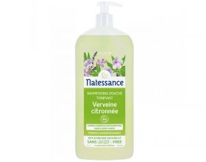 NATESSANCE Shampooing Douche Tonifiant - Verveine Citronne - 1L