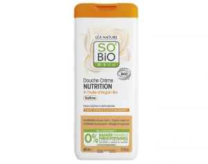 SO'BIO TIC Douche Crme Nutrition  l'Huile d'Argan Bio - 650 ml