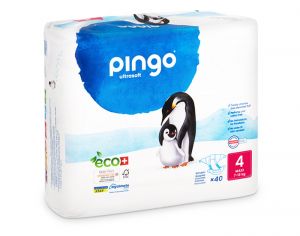 PINGO Couches cologiques Ultra Soft T4 / 7-18 kg / 40 couches