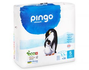 PINGO Couches cologiques Ultra Soft T5 / 11-25 kg / 36 couches