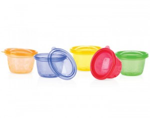 NUBY Pots de Conservation Colors - 120 ml - Lot de 6