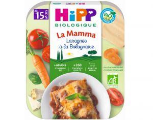 HIPP Ptes  l'Italienne de la Mamma- Assiette 250 g - Ds 15 et 18 mois Lasagnes  la Bolognaise