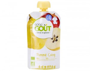 GOOD GOUT Gourde de Fruit pour Bb 120 g - Pomme et Coing - Ds 6 mois