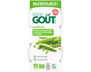 GOOD GOUT Pure de Petits Pois - 2 x 120 g - Ds 4 mois