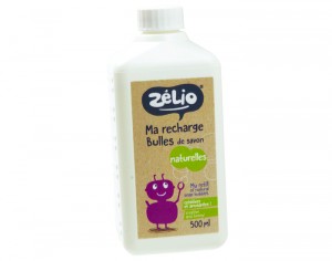 ZELIO Recharge Bulles de Savon Bio - 500 ml