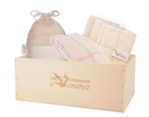 LES TENDANCES D'EMMA Kit Eco Chou Deluxe - Biface Coton Bio