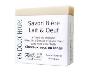 EN DOUCE HEURE - Savon 2 en 1 Shampoing Cheveux Secs et Corps - Bire, Lait et Oeuf