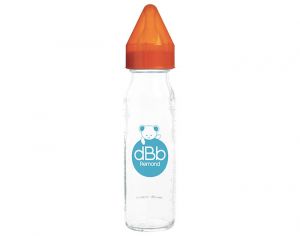 DBB REMOND Biberon en Verre Rgul'air 240 ml - Ttine Silicone