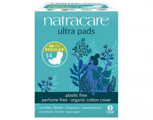 NATRACARE Serviette Hyginique Ultra  Ailettes Normal - Boite de 14