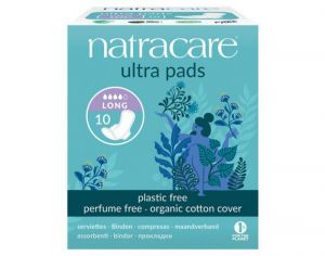 NATRACARE Serviette Hyginique Ultra  Ailettes Long - Boite de 10