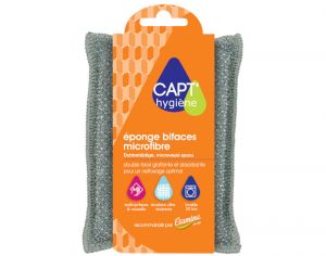 CAPT'HYGIENE Eponge Lavable Biface Microfibre