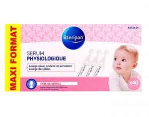 STERIPAN Srum Physiologique - 40 Unidose de 5 ml