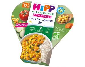 HiPP Assiettes P'tit Veggies - Ds 12 mois - 230 g Curry aux Lgumes Riz assiette - 230g - Ds 12 mois