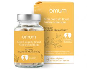 OMUM Complment Alimentaire Nutricosmtique Mon Coup de Boost - 60 glules