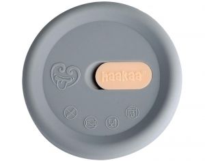 HAAKAA Capuchon Gris en Silicone pour Recueil-Lait