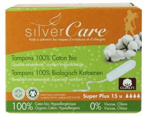 SILVERCARE Tampons Super Plus Sans Applicateur - Boite de 15