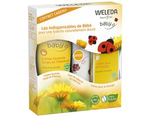 WELEDA Coffret Bb Crme Change et Crme Lavante 