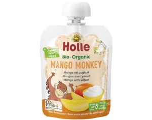 HOLLE Gourde Brasss - Mangue avec Yaourt - 85 g - Ds 8 mois