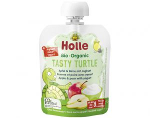 HOLLE Gourde Brasss - Pomme et Poire avec Yaourt - 85 g - Ds 8 mois