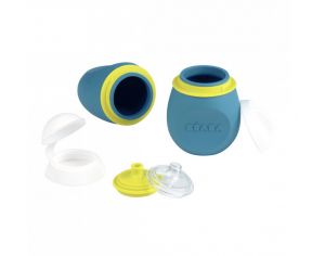 BEABA Set BabySqueez 2 in 1 & Squeez Portion - Blue - 180 ml