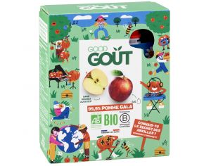 GOOD GOUT KIDZ Gourdes POMME - 4 x 90 g - Ds 3 ans