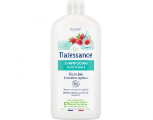 NATESSANCE Shampooing Fortifiant - Ricin Bio & Kratine Vgtale - 500 ml