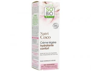 SO'BIO TIC Crme Lgre Hydratante Confort - Nutri Coco - 50 ml