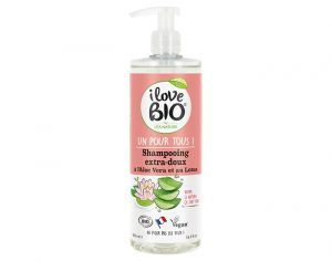 I LOVE BIO Shampooing Un pour Tous ! Aloe Vera & Lotus - 500ml