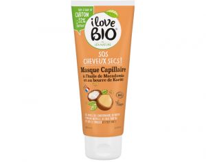 I LOVE BIO Masque SOS Cheveux Secs - Huile de Macadamia & Beurre de Karit - 200 ml