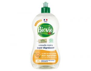 BIOVIE Vaisselle Mains aux Huiles Essentielles d'Agrumes - Super Dgraissant - 500 ml