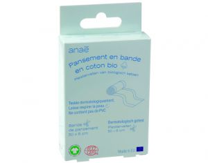 ANAE Bote de Pansements en Bande  Dcouper Coton Bio